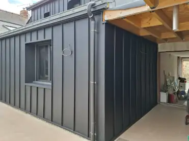 Bardage aluminium, zinguerie pour extension sur Blain pret de Bouvron, la chevallerais et Heric